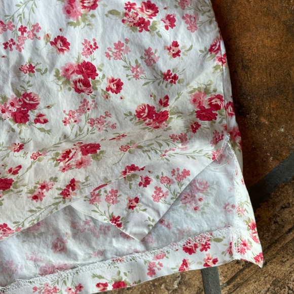 Floral rose sundress cotton spaghetti strap sun dress Rampage size 6 - Picture 6 of 9